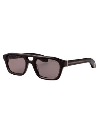 Alexander McQueen Mens Sunglasses Am0505s Violet Brown Acetate Violet-Violet-Brown Violet/violet/brown