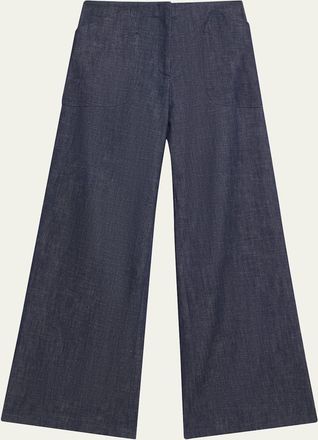 Zero + Maria Cornejo Eda Wide-Leg Denim Pants