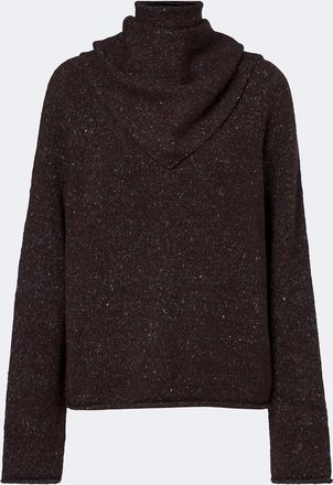 Velvet Pullover Kana in misto lana con sciarpa