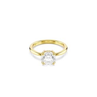 Swarovski Kristallen ring voor elegante gelegenheden - Dames - Ringen - Geel - 55 MM - Accessoires