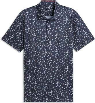 Puma Polo da golf MATTR Lighthouse da uomo, Abbigliamento, Blu, XXL