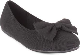 Elie Tahari Casablanca Bow Flat in Black at Nordstrom, Size 7.5