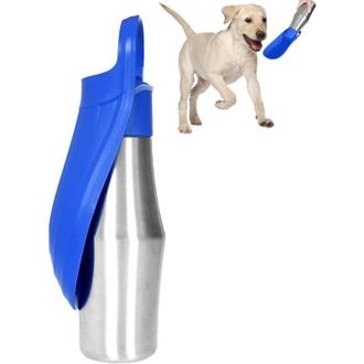 OEM Botella De Agua Port&aacute;til Crezuo Para Perros, Botella De Agua De 750 Ml Para Paseos, Vaso De Agua De Acero Inoxidable Para Perros, Agua Potable Para Ma