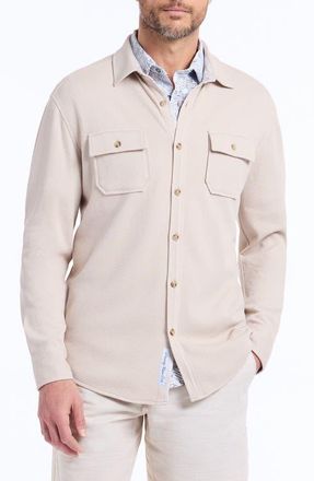 Robert Graham Eastling Cotton Button-Up Shirt in Oatmeal at Nordstrom, Size Xxx-Large