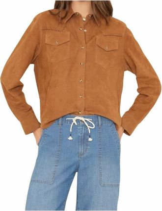 Xirena Billie Suede Shirt In Brown