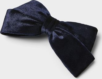 Simons Womens Velvet soft bow barrette
