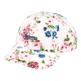 SUPREME SS26 Floral Flannel 6-Panel Cap White SUP-SS26-1043-WHT