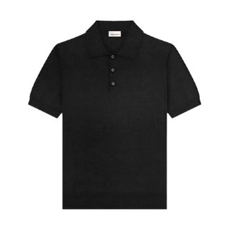 Amaranto Amar&aacute;nto, Tops, Heren, Zwart, L, Linnen, Polo van Linnen