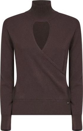 Herno Resort Turtleneck - Dames - Truien - Bruin - Maat: XL Wol