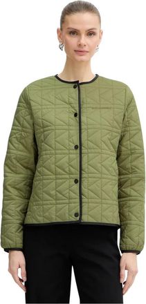 Karl Lagerfeld K Quilt Jacket - Dames - Zomerjassen - Groen - XS - Leer - Jassen