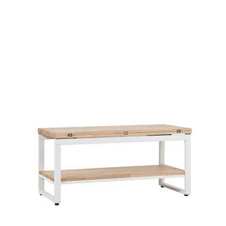 Klast Mesa de centro elevable de madera natural 100 cm x 49 - 61 cm