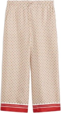 Max Mara Broeken, Dames, Bruin, 2Xs, Wol, Mstottelia Broek