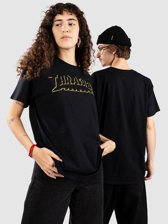 Thrasher Shadow Mag Logo T-Shirt zwart