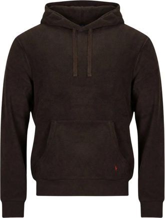 Polo Ralph Lauren Hoodies & sweatvesten, Heren, Bruin, XS, Katoen, Fleece Knt Sleep Top