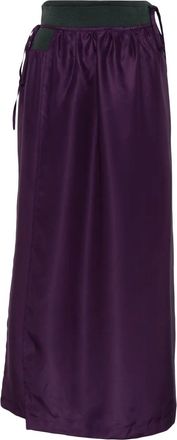 Yohji Yamamoto Pantaloni con vita elasticizzata 2002 - Viola