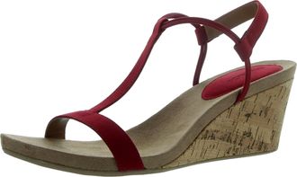 Style & Co. Womens Style & Co. Mulan Wedge Sandal Red MULAN-RED