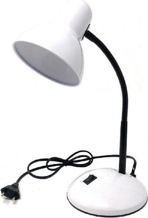 Trade Shop Trade Shop - L&aacute;mpara De Escritorio Con Mesa De Luz De Luz Flexible Para El Dormitorio De Color - Blanco