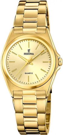 Festina Womens F20557-3 Ladies Classic Watch - Gold - One Size