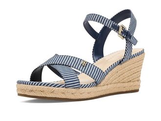 Tommy Hilfiger Genea Womens Wedge Shoes Navy Stripe : 7.5 M