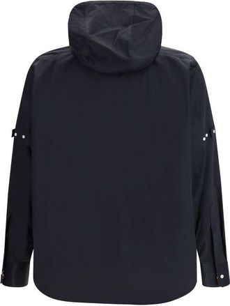 Thom Browne Mens Black Polyamide Shell Jacket Clothing