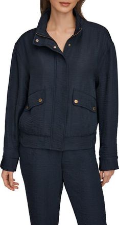 DKNY Ripple Zip Jacket in Nightfall at Nordstrom, Size X-Large
