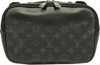 Louis Vuitton Pre-owned Vintage Monogram Eclipse Clutch - Dames - Vintage Tassen - Zwart - ONE Size - Leer - Vintage