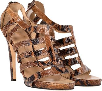 Giuseppe Zanotti Womens Leather Strappy Sandal (Authentic Pre-Loved)