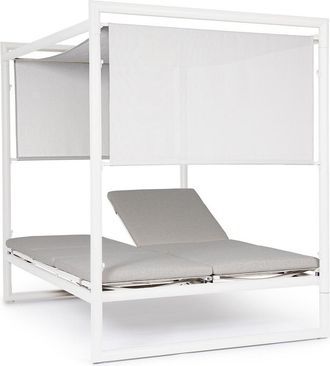 BIZZOTTO Premium Outdoor Daybed Konnor 150 x 213 cm - Weiss