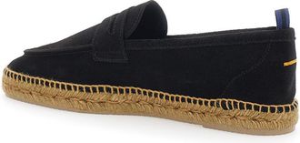 Castaner Mens Espadrilles Nacho Suede Black Calfskin Shoe