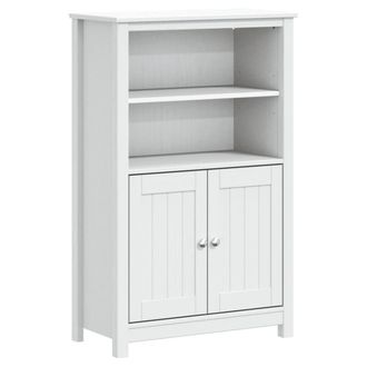 Berkfield Home Bathroom Cabinet BERG White 69.5x34x110 cm Solid Wood Pine