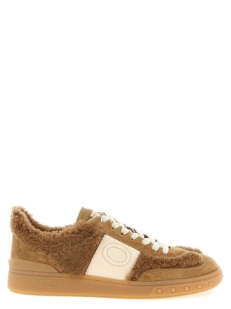 Valentino Garavani Brown Lace Up Sneakers