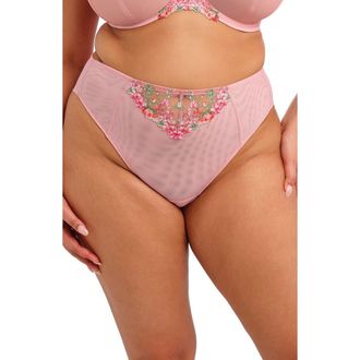 Elomi Aerith Embroidered Brazilian Briefs in Rose at Nordstrom, Size Xx-Large