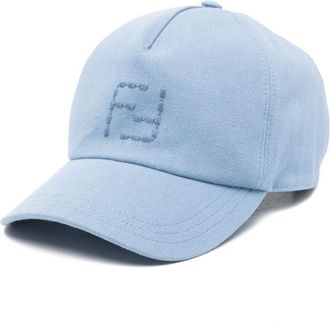 Fendi Canvas Baseball Cap - Mens - Cotton/Linen/Flax