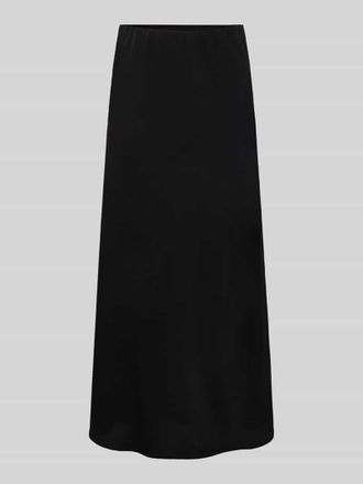Pieces Ausgestellter Midi-Rock mit elastischem Bund Modell FRANAN in BLACK, Gr&ouml;&szlig;e XS