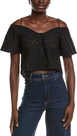 Ganni Broderie Anglaise Top