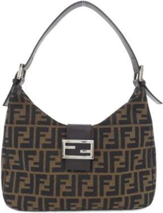 Fendi Borsa a spalla Pre-owned in tela - - Pre-owned - Donna - Marrone - ONE SIZE