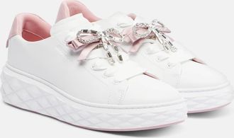 Jimmy Choo London Diamond Light Maxi leather sneakers