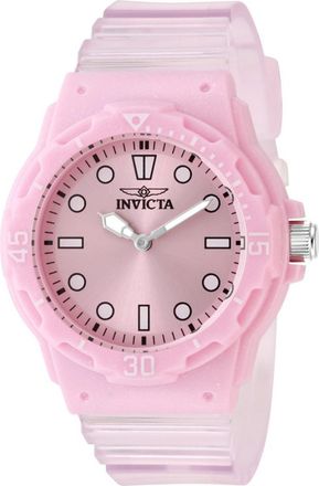 Invicta Celestial 49205 Dames Horloge - Quartz Uurwerk - Plastic met roze Wijzerplaat - 35mm