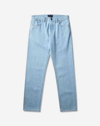 Stone Island Men s Indigo Denim-Rinsed Regular Jeans Blue Light Wash