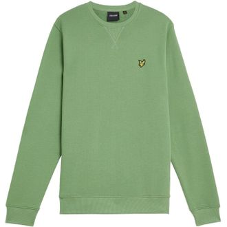 Lyle & Scott Heren Sweatshirt met Geborduurd Logo (Rookgroen)