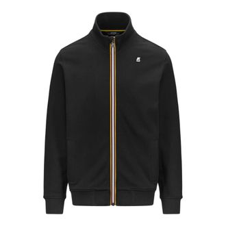 K-Way Hoodies & sweatvesten, Heren, Zwart, L, Finn Black Pure Zip-through Sweatshirt