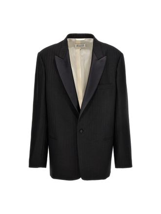 Maison Margiela Giacca Blazer a strisce a strisce Margiela a strisce Maison