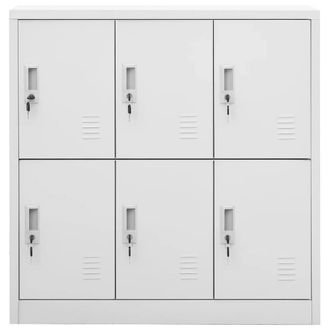 Berkfield Home Locker Cabinets 2 pcs Light Grey 90x45x92.5 cm Steel