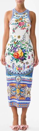 Camilla Jersey Tank Dress In Tiles Darls