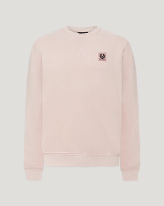 Belstaff Sweatshirt Mens Cotton Fleece Dusk Pink Size 2XL