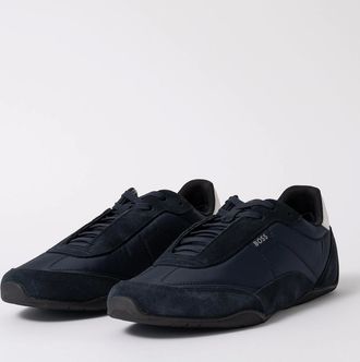 HUGO BOSS Mens BOSS Orange Jaylen_Lowp_sdnylt Mens Trainers 50563894 - Dark Blue 401 - Navy - Size: 10