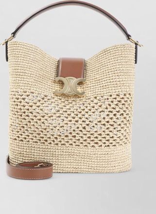 Celine raffia bucket bag