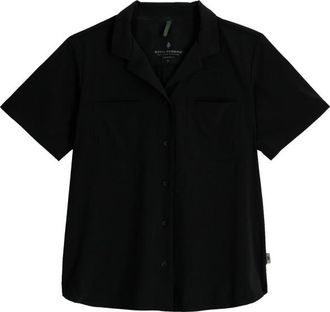 Royal Robbins Spotless Evolution Meadow S/S Bluse f&uuml;r Damen | schwarz
