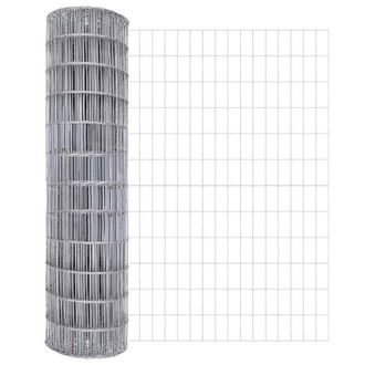 Berkfield Home Euro Fence 1.4 x 10 m Galvanised Steel in Silver