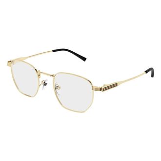 Gucci Mode Bril Zwarte Frame - Heren - Zonnebrillen - Geel - 49 MM - Accessoires